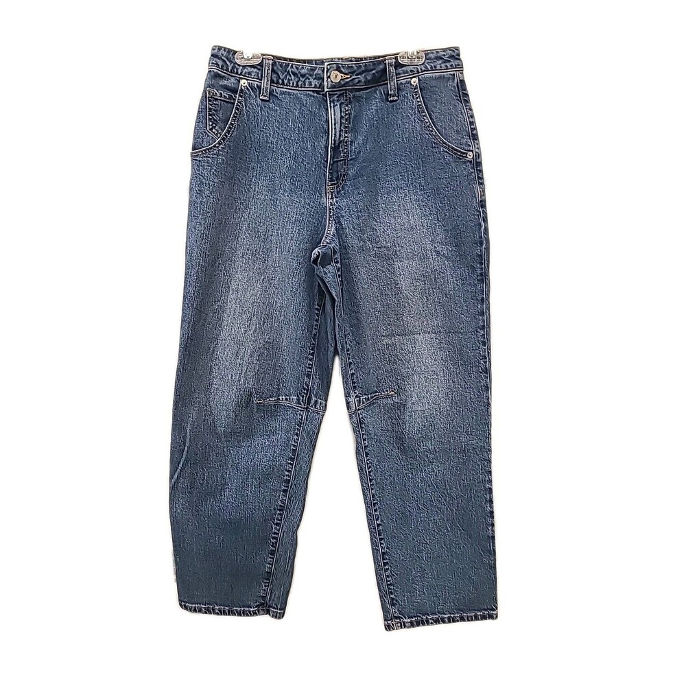 Banana Republic Barrel Medium Wash Mid-Rise Jeans Ankle Size 29/8 (30/10)